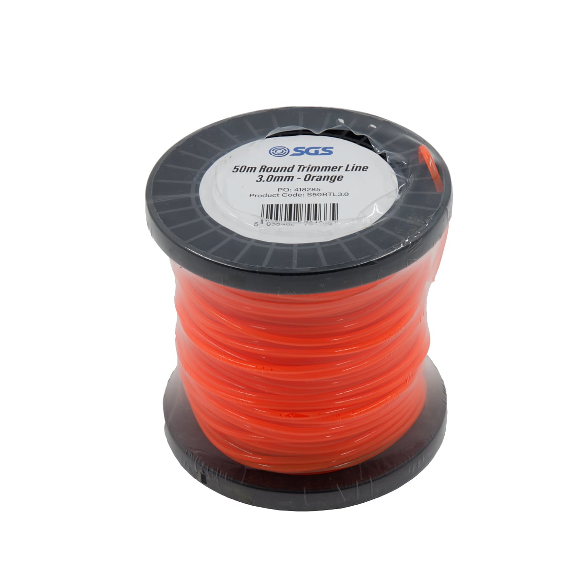 SGS 50m Round Trimmer Line - 3.0mm - Orange